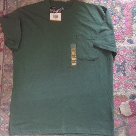 Men's plain hunter green tee new with tags - Picture 1 of 3